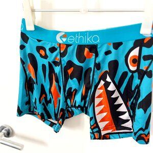 ETHIKA MEN'S BOXER BRIEF BOMBER LEOPARD DRIP LARGE